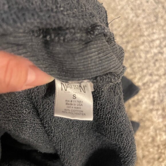 Nation Apparel Lace Up Side Hoodie Small Made in USA - Picture 6 of 6